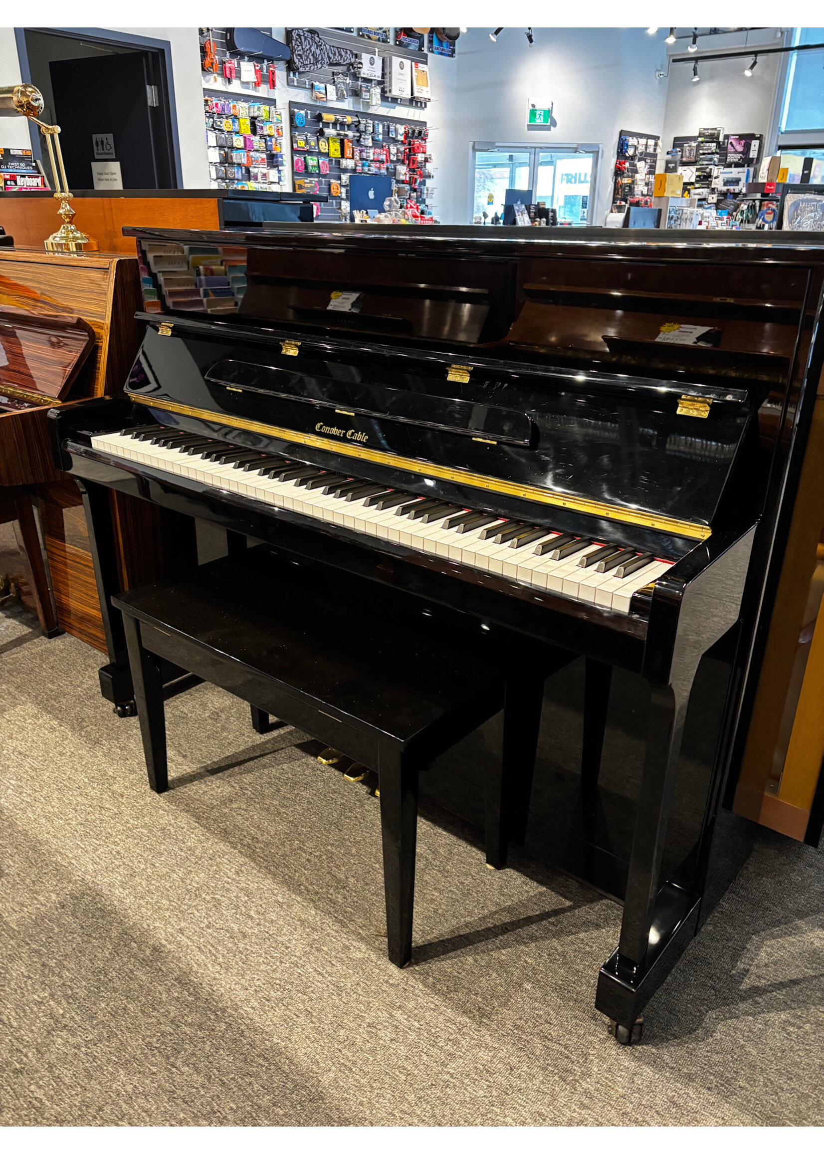 Conover Cable Pre-owned Conover Cable Upright Piano Polished Ebony