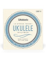 D'Addario D'Addario EJ88T-6 Nyltech Ukulele Strings, 6-String Tenor