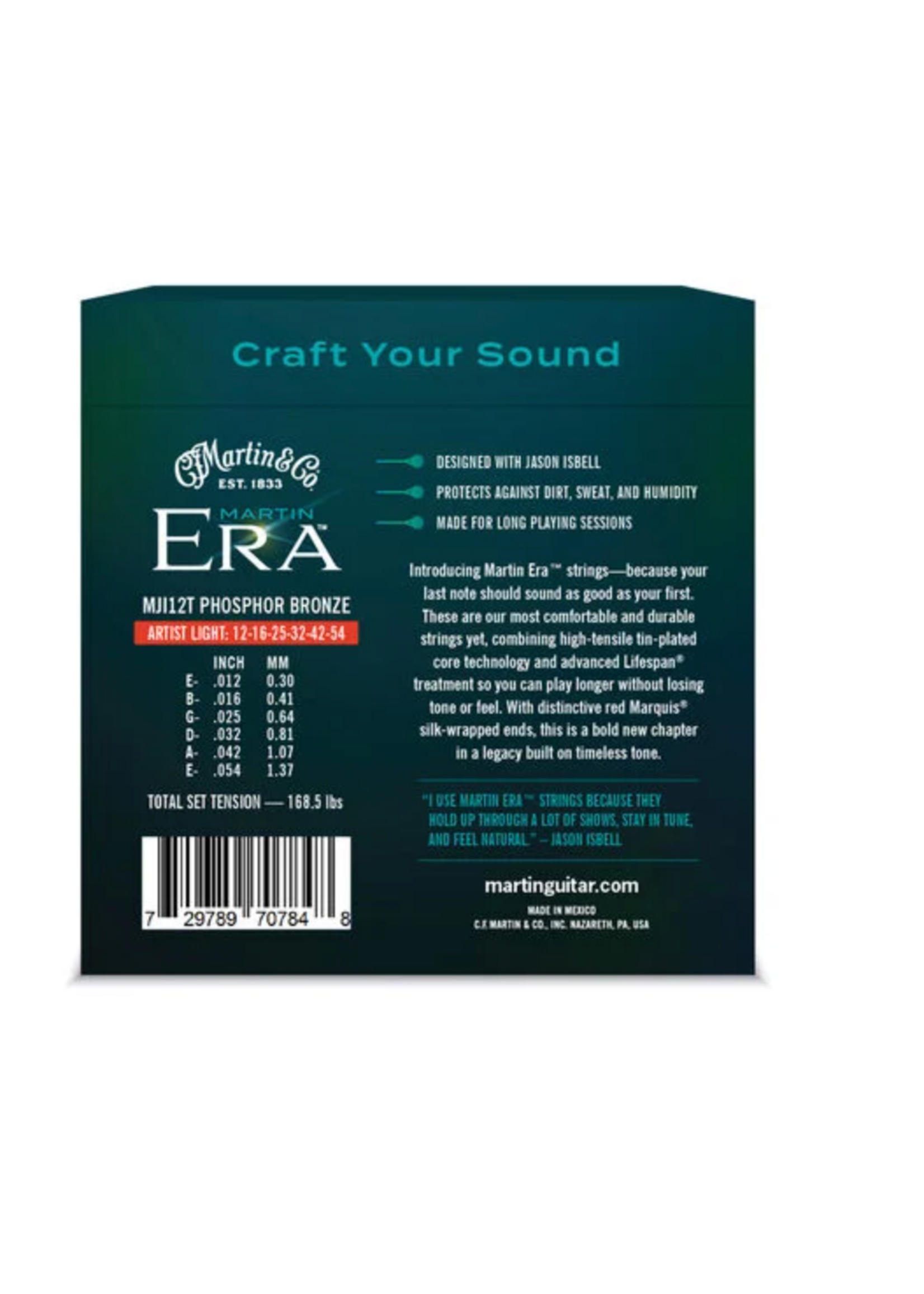 Martin Martin Era Treated Acoustic Strings Artist Light MJI12T