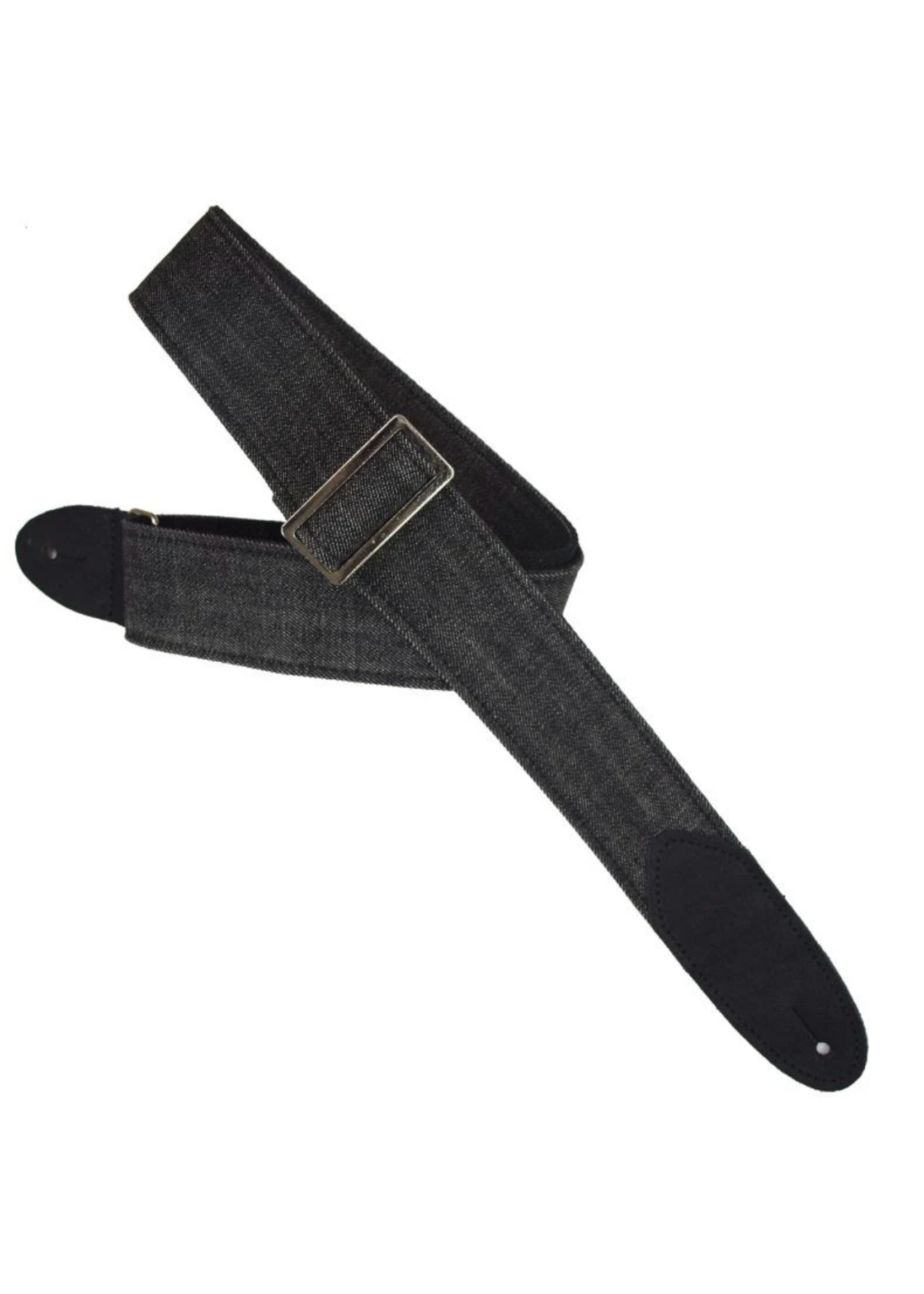LM Guitar Straps LM Strap Denims - Black D-1 BK