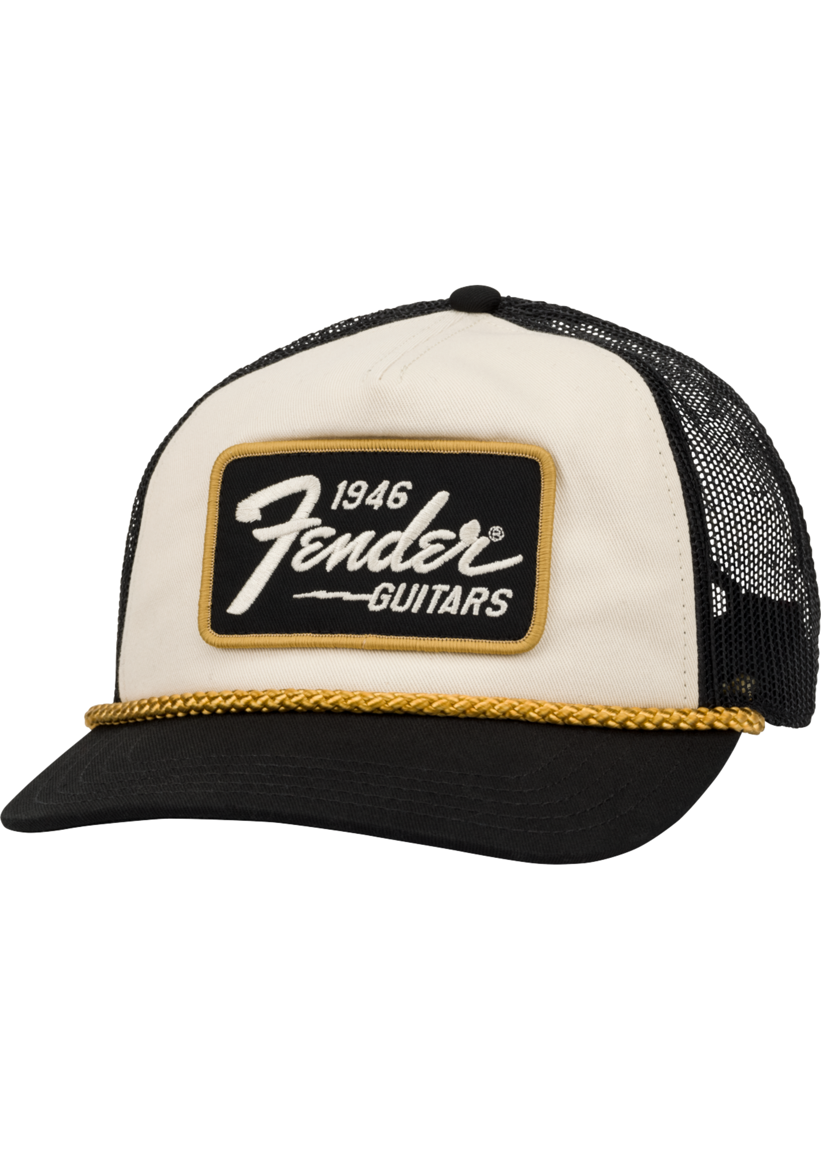 Fender Fender 1946 Gold Braid Hat, Cream/Black