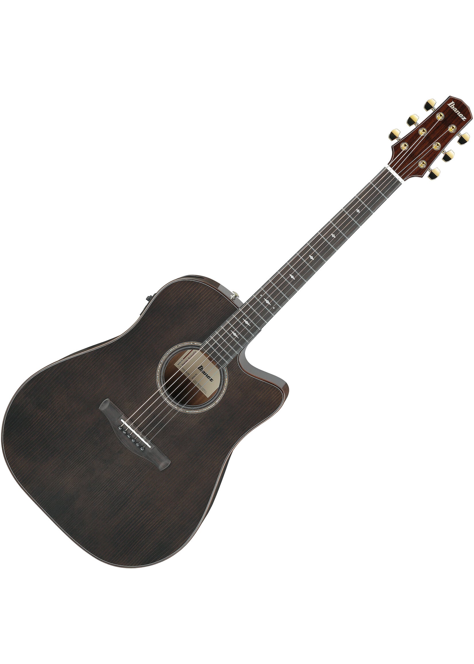 Ibanez Ibanez Advanced Acoustic Electric Guitar AAD361CETKR - Transparent Black High Gloss