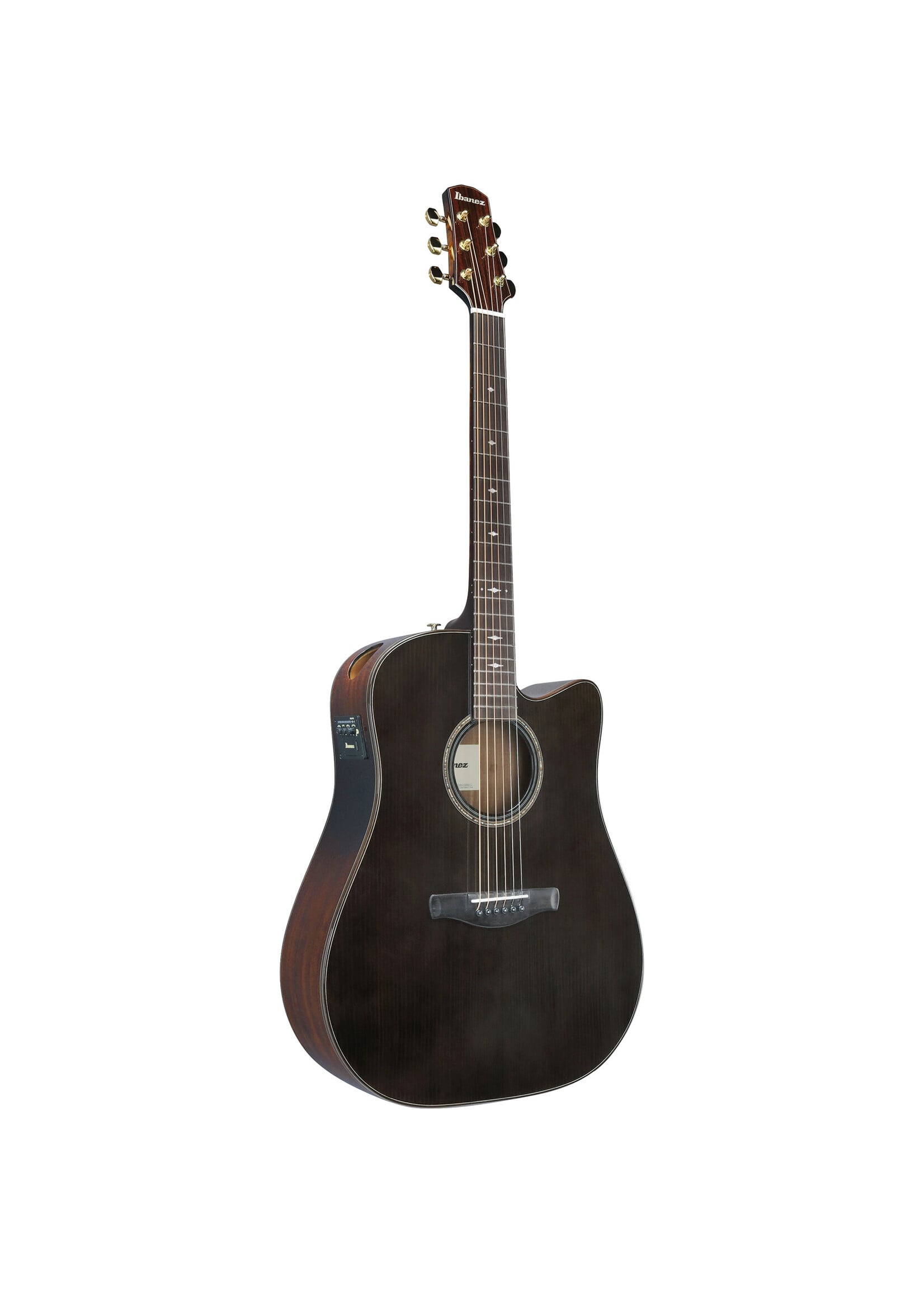 Ibanez Ibanez Advanced Acoustic Electric Guitar AAD361CETKR - Transparent Black High Gloss