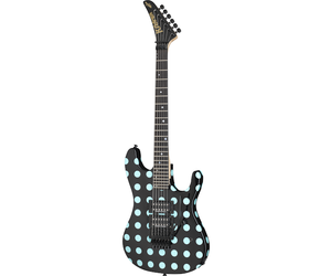 Kramer NightSwan Black with Blue Polka Dot - Fuller's Guitar