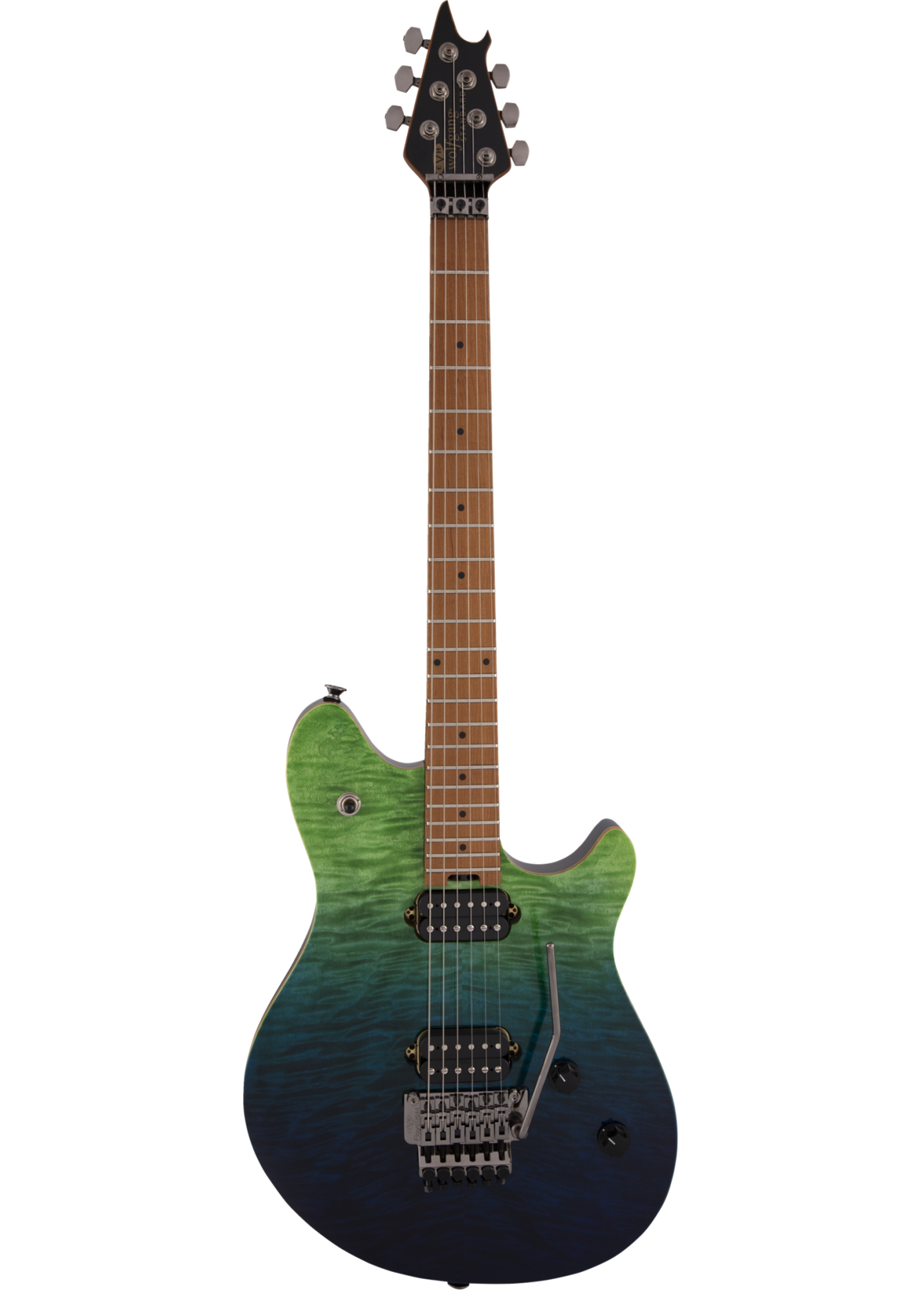 EVH Wolfgang WG Standard QM Tahiti Night Baked Maple Fingerboard