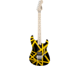 EVH EVH Striped Series Black with Yellow Stripes