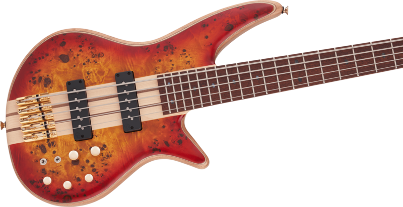 Jackson Jackson Pro Series Spectra Bass SBP V Transparent Cherry Burst