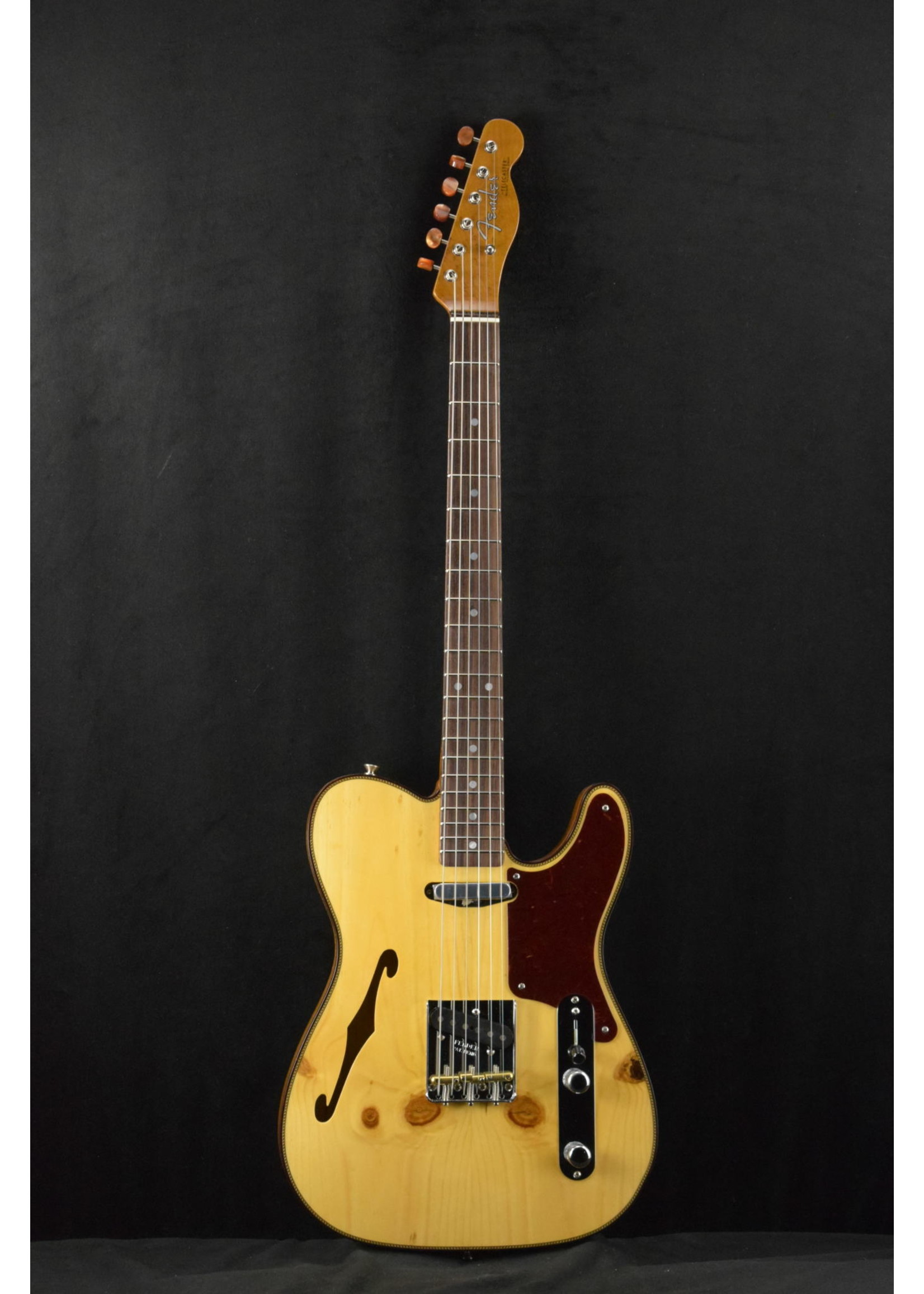 Fender Artisan Knotty Pine Tele Thinline a Aged Natural Fuller S Guitar