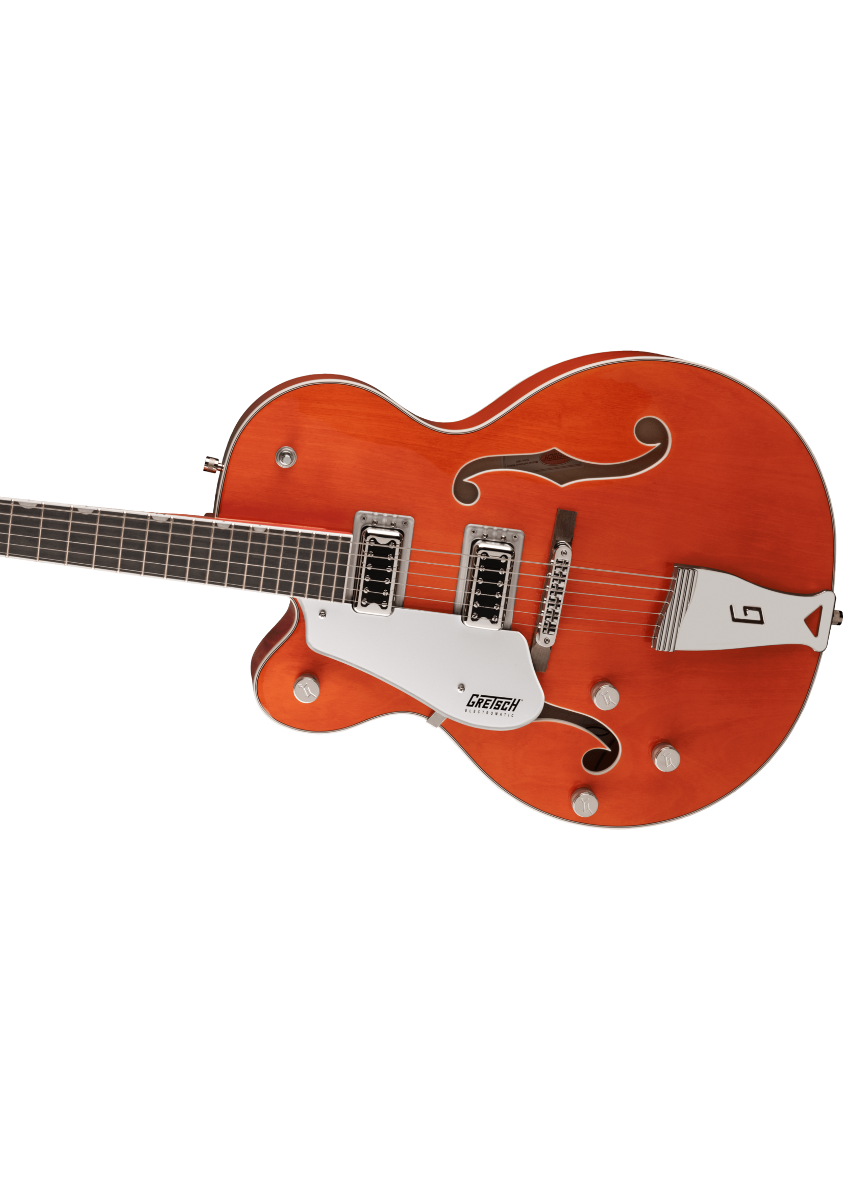 orange gretsch guitar