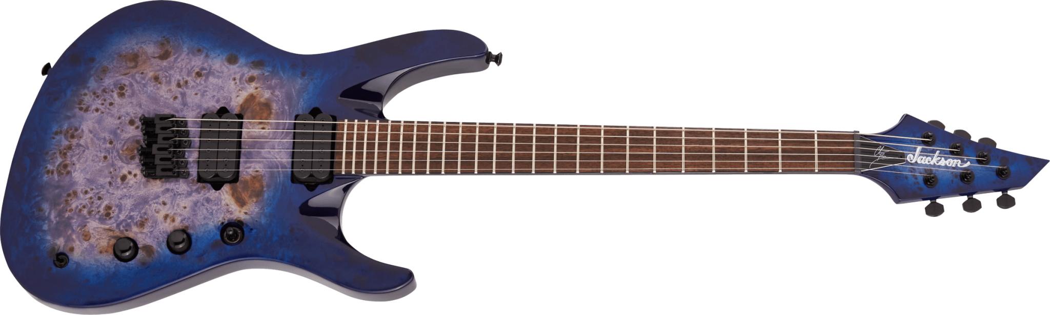 Jackson Jackson Pro Series Signature Chris Broderick Soloist HT6P Transparent Blue