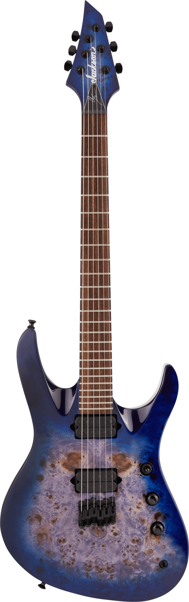 Jackson Jackson Pro Series Signature Chris Broderick Soloist HT6P Transparent Blue