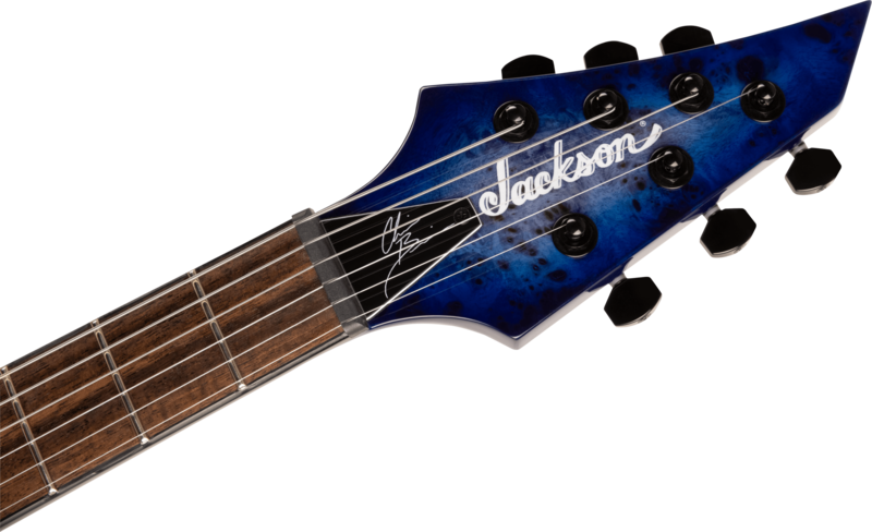 Jackson Jackson Pro Series Signature Chris Broderick Soloist HT6P Transparent Blue