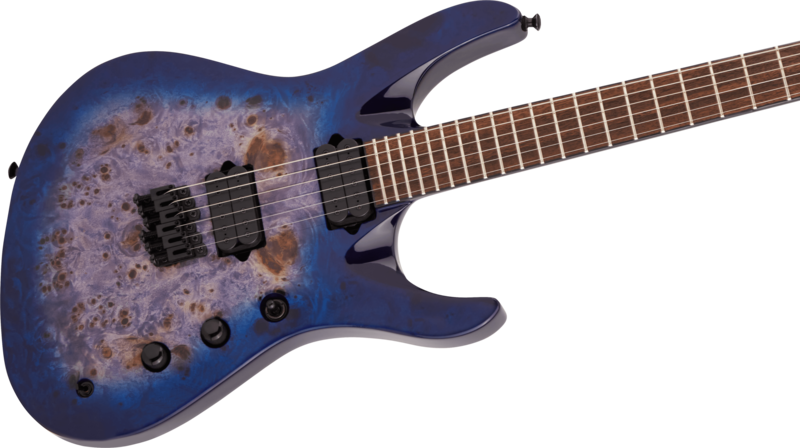 Jackson Jackson Pro Series Signature Chris Broderick Soloist HT6P Transparent Blue