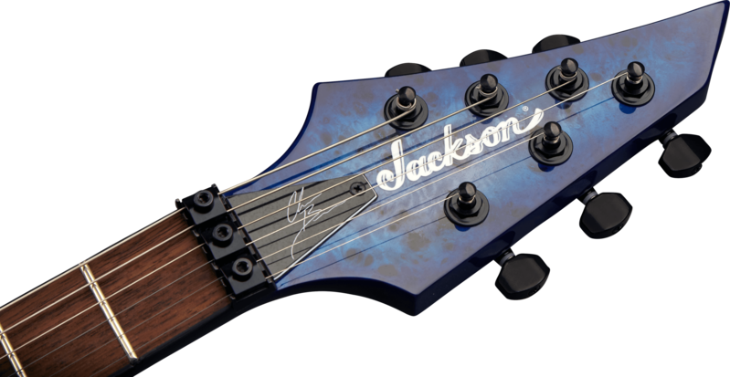 Jackson Jackson Pro Series Signature Chris Broderick Soloist 6P Transparent Blue