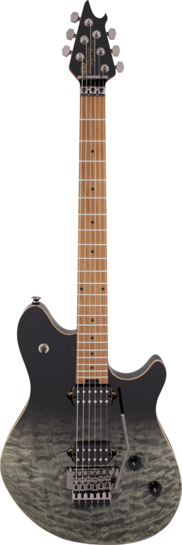 EVH Wolfgang® WG Standard QM, Baked Maple Fingerboard, Black Fade