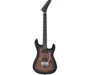 EVH EVH 5150 Series Deluxe Poplar Burl Ebony Fingerboard Black Burst