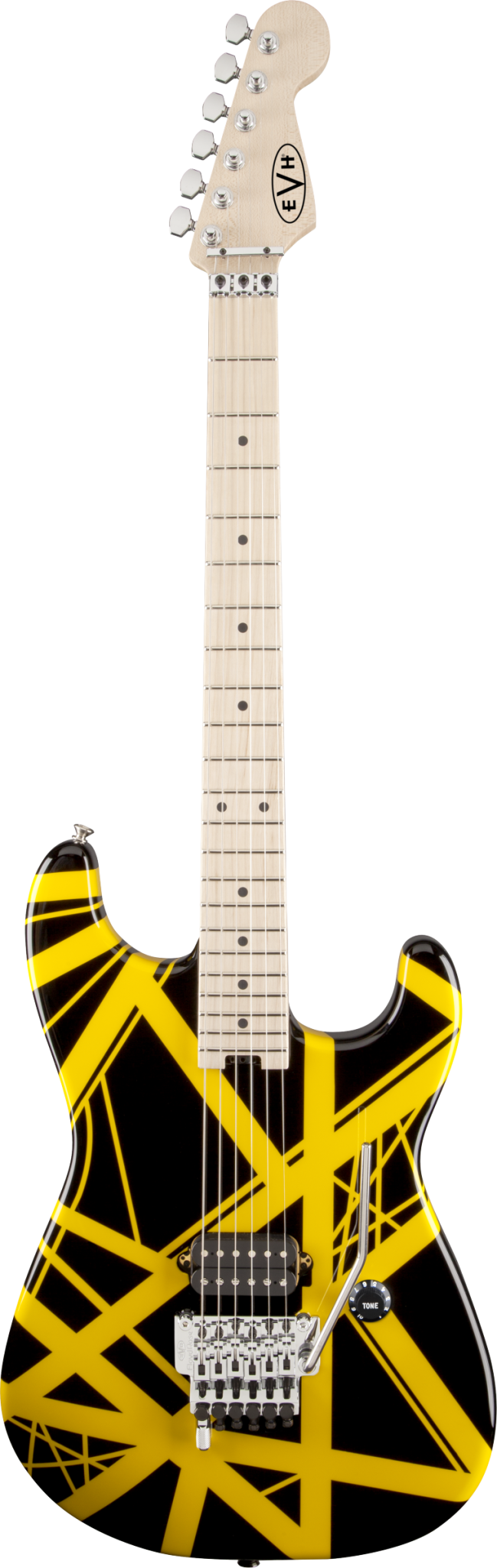 Eastman EVH Striped Series Black with Yellow Stripes