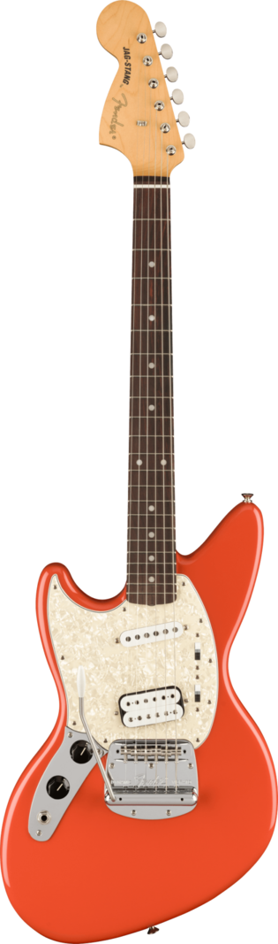 Fender Kurt Cobain Jag-Stang Left-Hand Fiesta Red - Fuller's Guitar