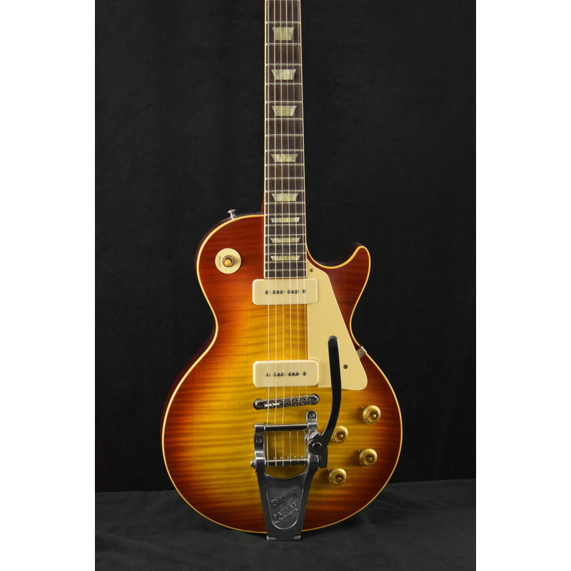 Gibson Gibson Custom Shop 1959 Les Paul Standard P-90s Bigsby Washed Cherry Sunburst VOS
