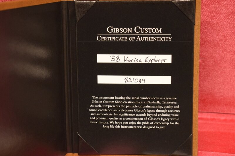Gibson Gibson Custom Shop 1958 Korina Explorer Reissue (White Pickguard)