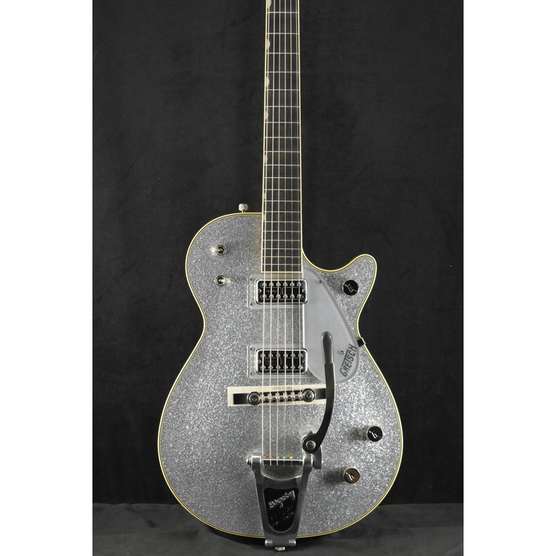 Gretsch Gretsch G6129T-59 Vintage Select ’59 Silver Jet with Bigsby Silver Sparkle