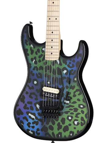 Kramer Kramer Baretta "Feral Cat" Custom Graphic Electric Guitar Rainbow Leopard