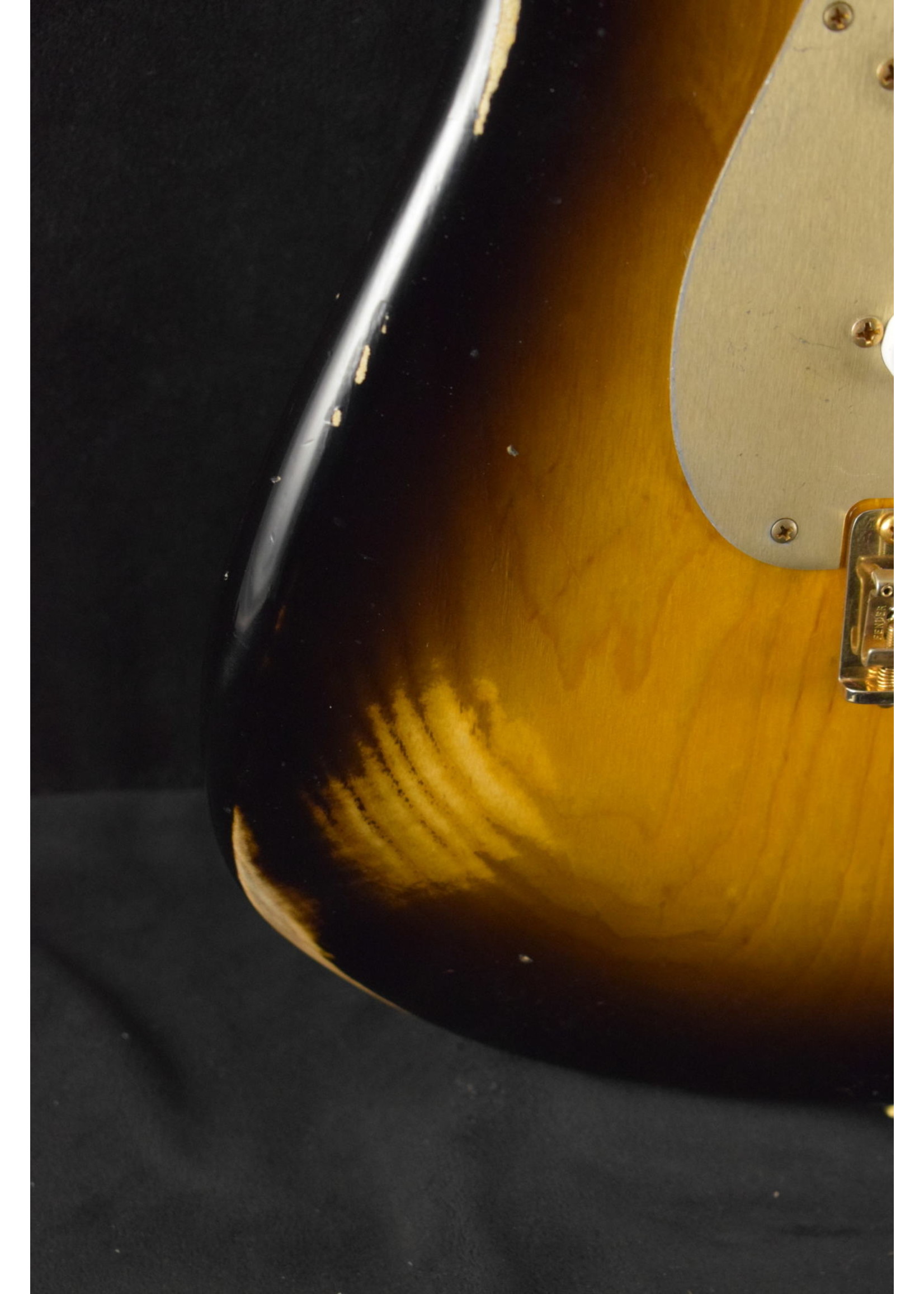 Fender Fender Custom Shop '55 Stratocaster Relic Wide Fade 2-Color Sunburst Gold HW