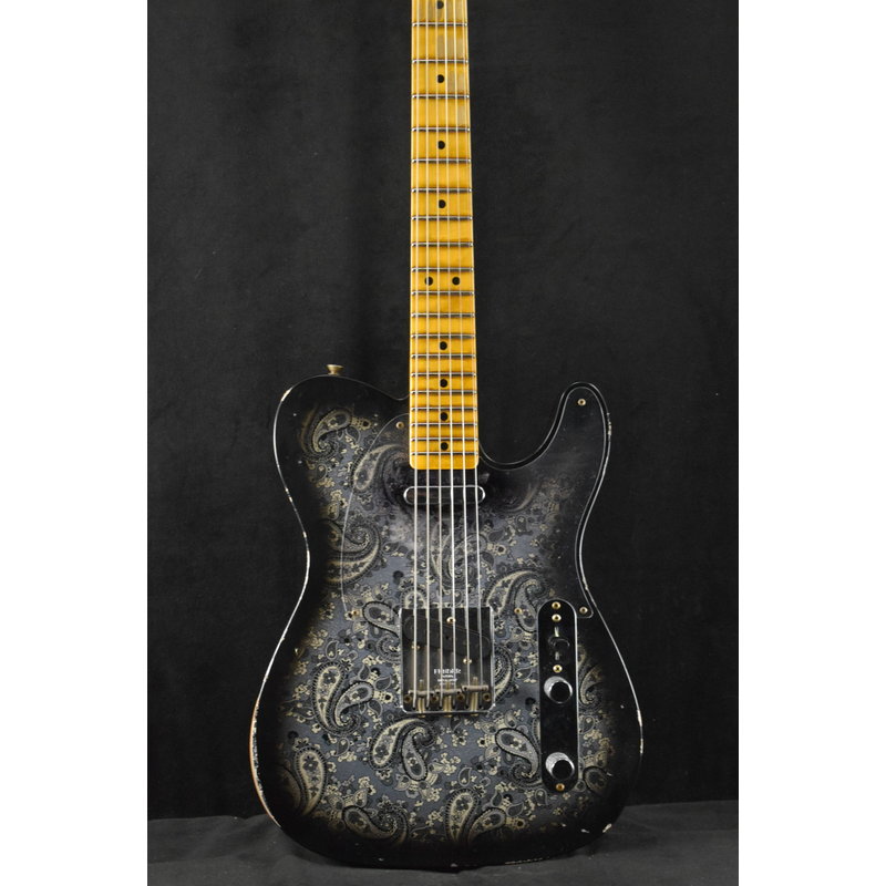 Fender Fender Custom Shop '68 Black Paisley Telecaster Relic - Aged Black Paisley