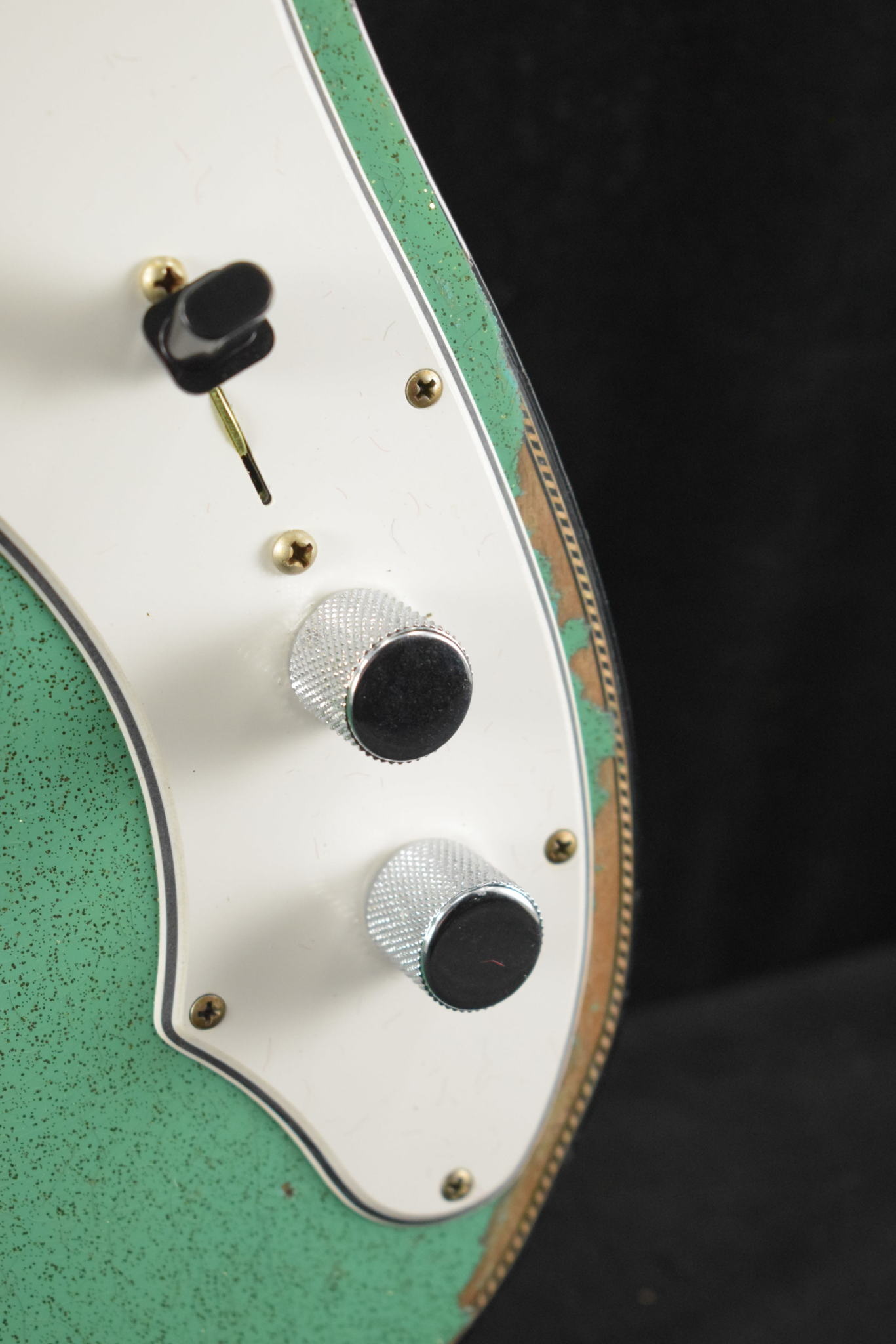 Fender Fender Custom Shop '60s Custom Telecaster Thinline Relic Aged Seafoam Green Sparkle