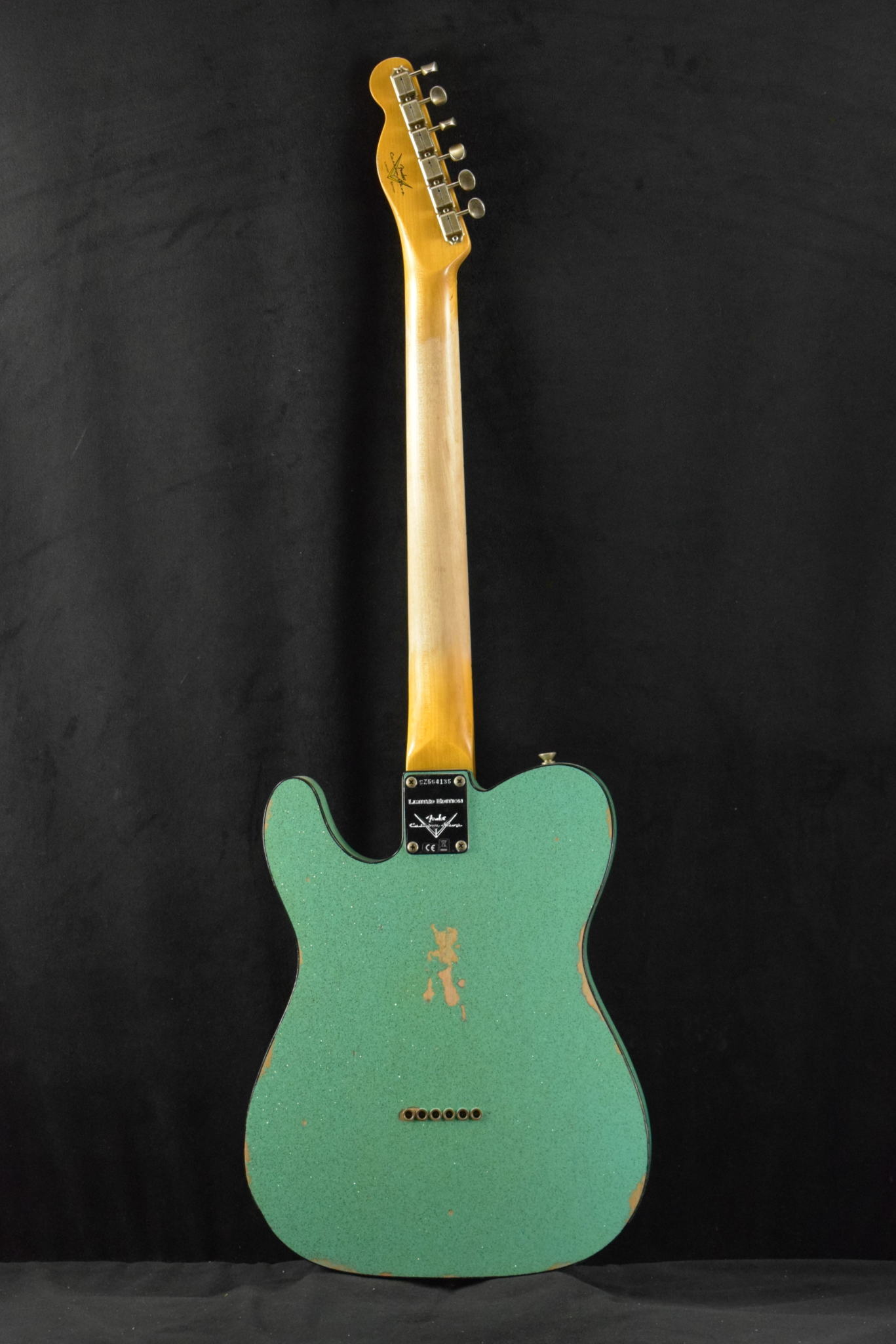 Fender Fender Custom Shop '60s Custom Telecaster Thinline Relic Aged Seafoam Green Sparkle