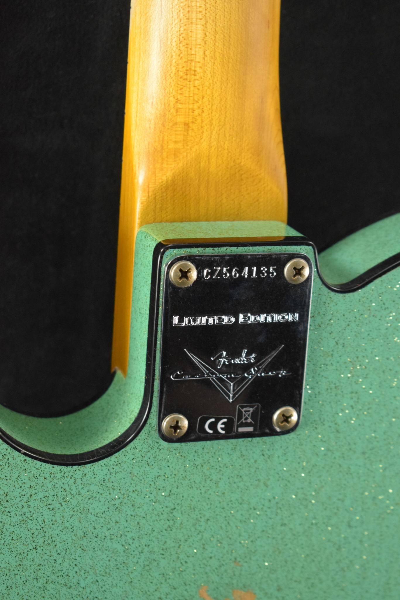 Fender Fender Custom Shop '60s Custom Telecaster Thinline Relic Aged Seafoam Green Sparkle