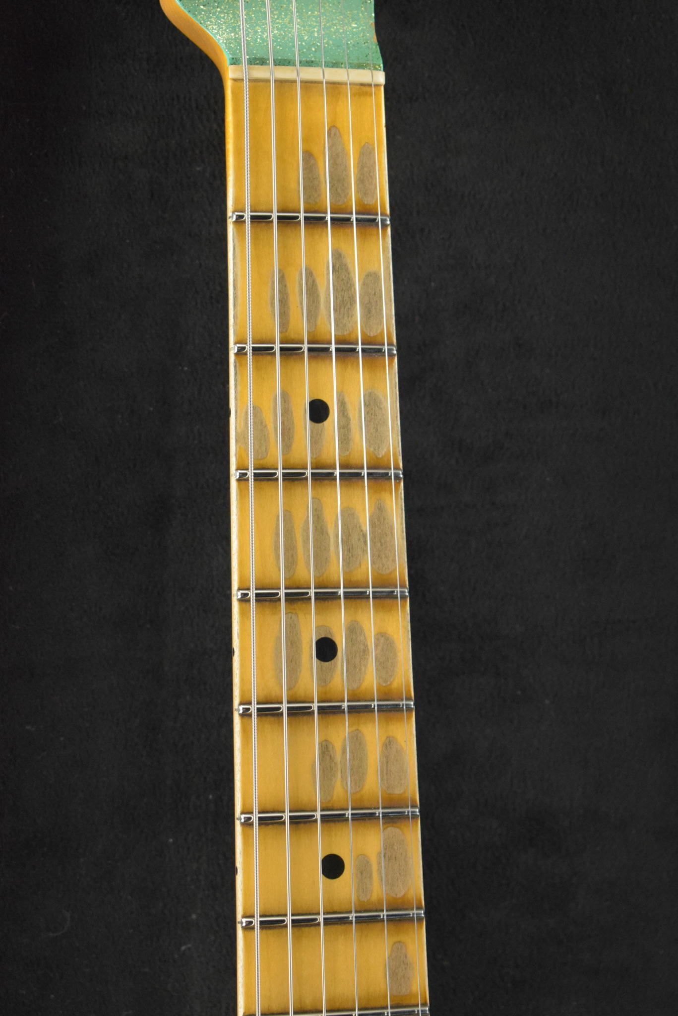 Fender Fender Custom Shop '60s Custom Telecaster Thinline Relic Aged Seafoam Green Sparkle