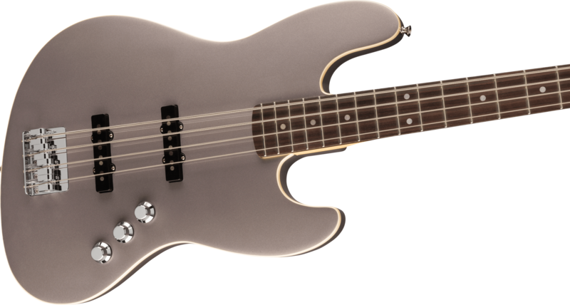 Fender Fender Aerodyne Special Jazz Bass Dolphin Gray Metallic Rosewood Fingerboard