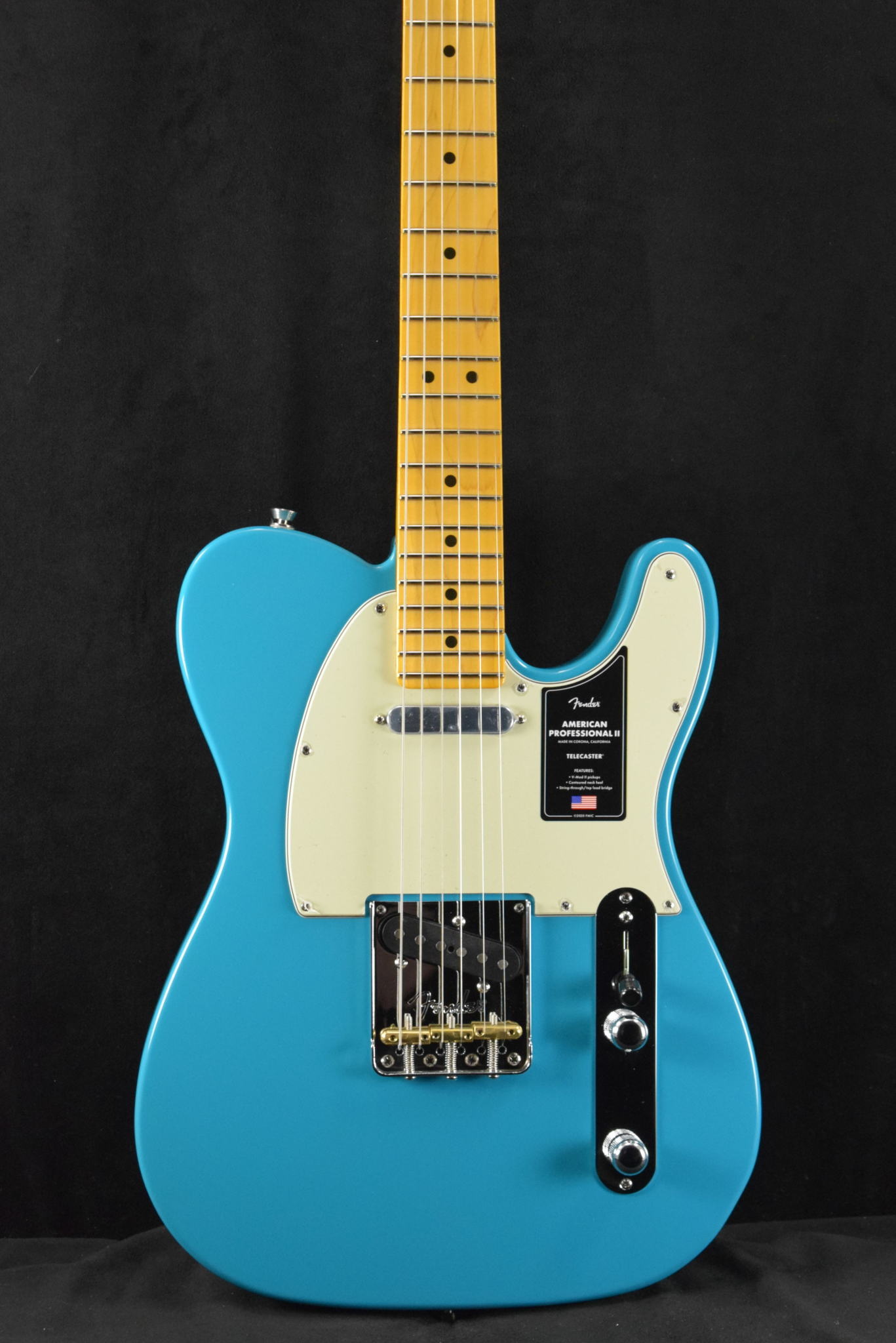 Fender American Professional II Telecaster Miami Blue Maple Fingerboard