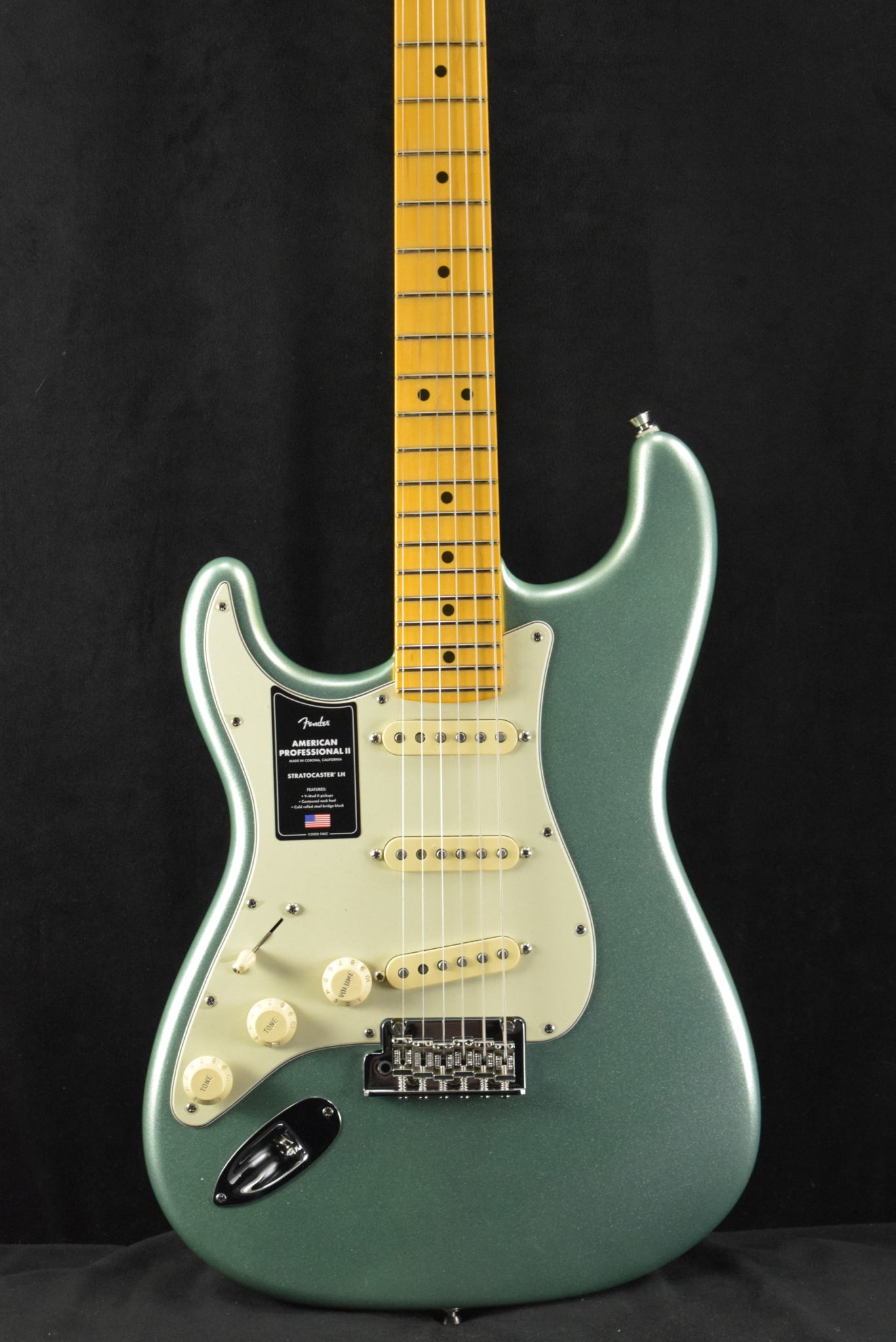 Fender Fender American Professional II Stratocaster Left-Hand Mystic Surf Green Maple Fingerboard