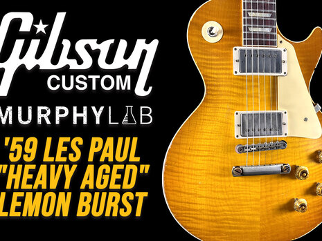 Video Demo - Gibson Custom Shop 1959 Les Paul Murphy Lab Heavy Aged Lemon Burst - Fuller's Guitar Exclusive