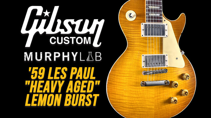Video Demo - Gibson Custom Shop 1959 Les Paul Murphy Lab Heavy Aged Lemon Burst - Fuller's Guitar Exclusive