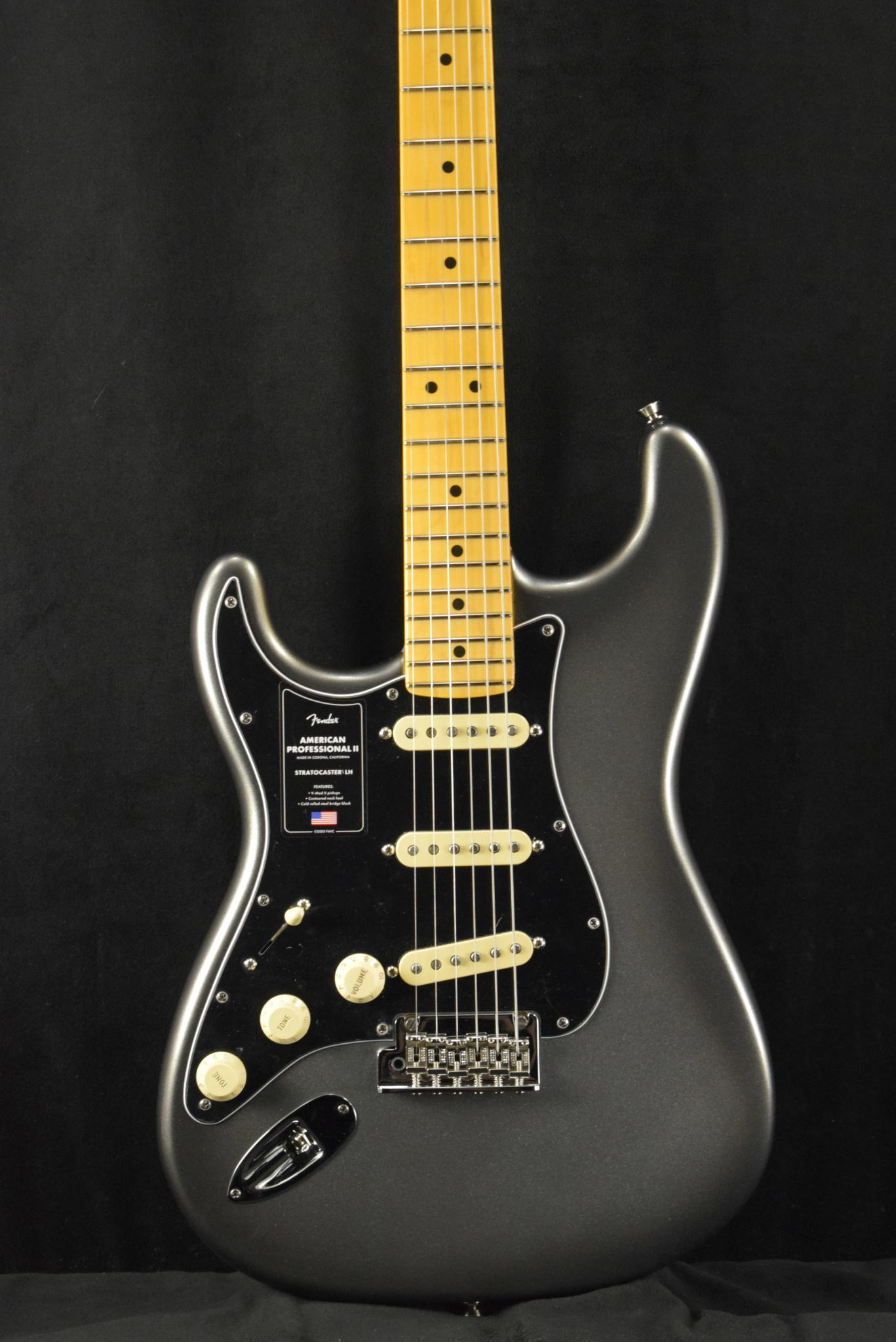 Fender Fender American Professional II Stratocaster Left-Hand Mercury Maple Fingerboard