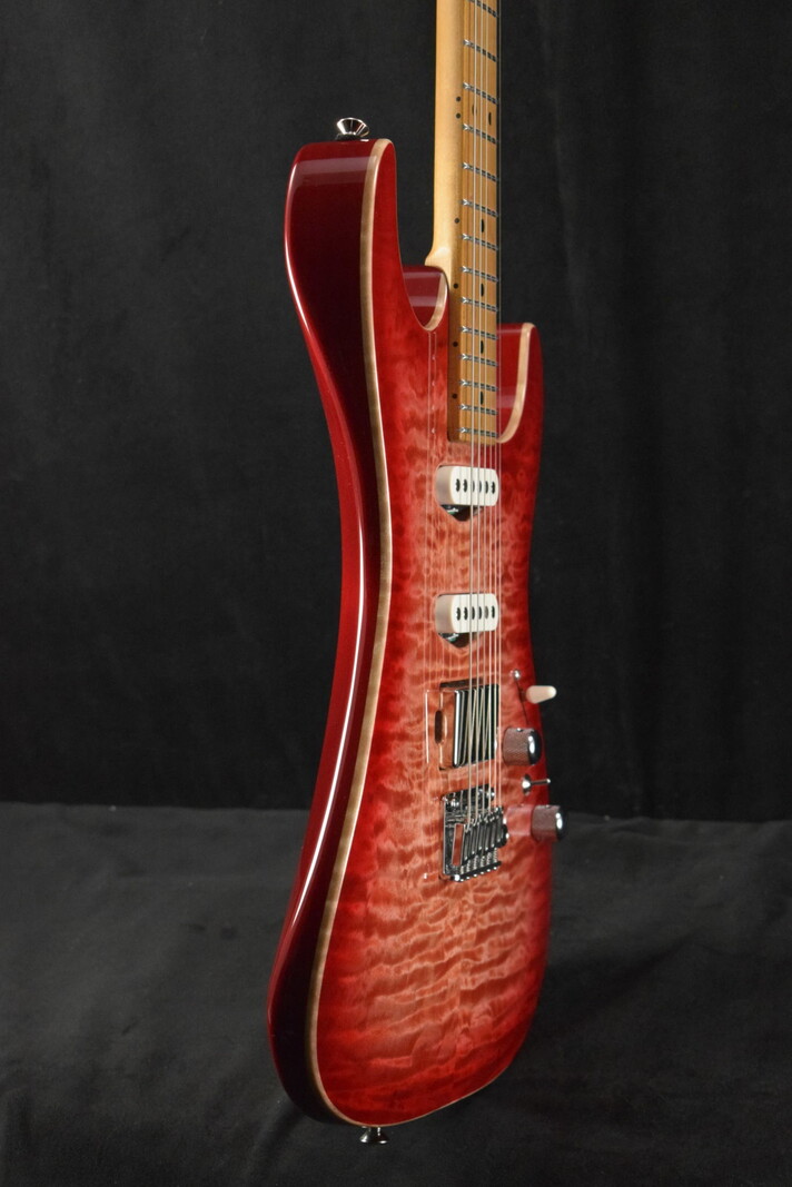 Tom Anderson Tom Anderson Drop Top Natural Red Burst with Binding