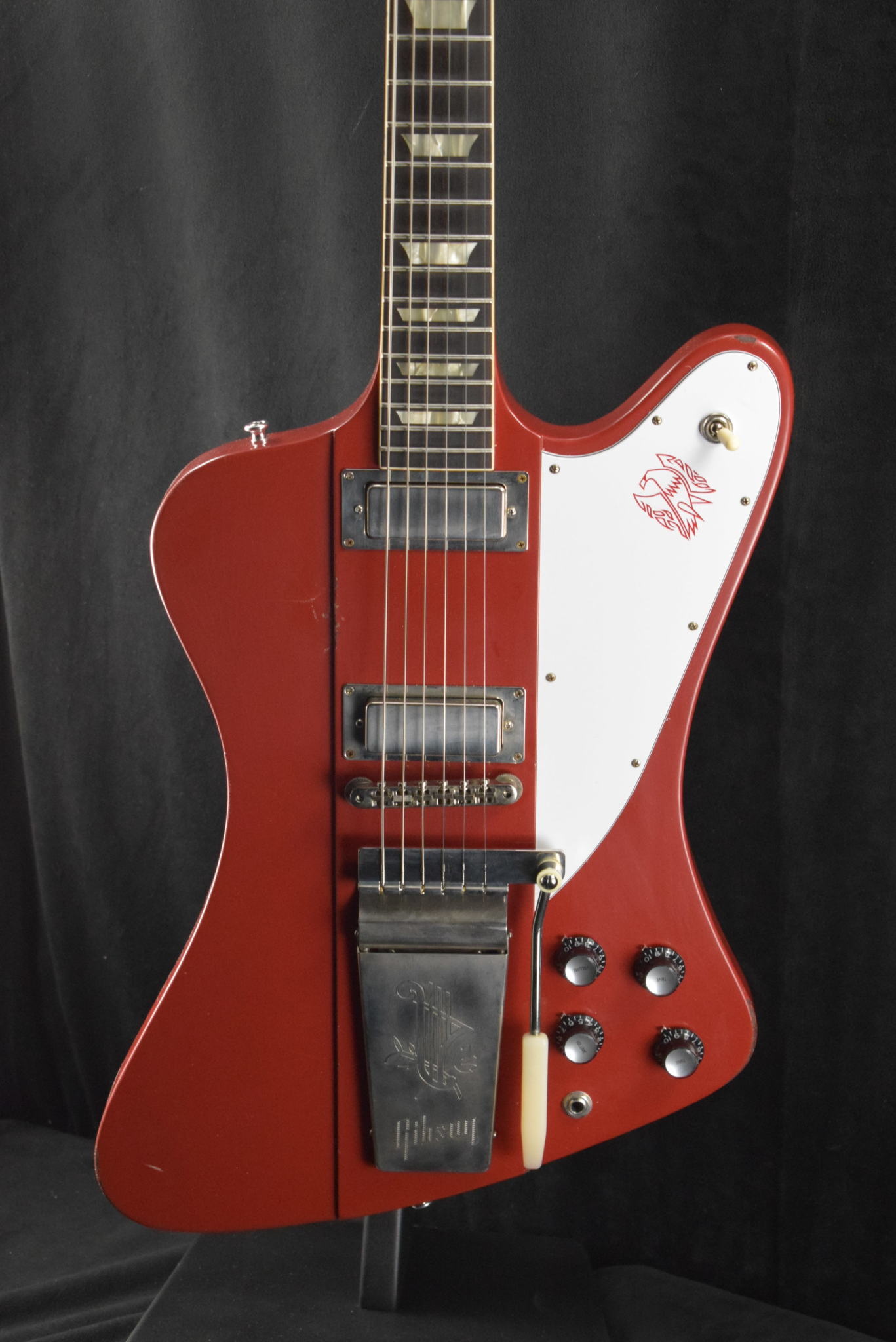 pengeoverførsel Biskop kop Gibson Murphy Lab 1963 Firebird V With Maestro Vibrola Cardinal Red Light  Aged - Fuller's Guitar