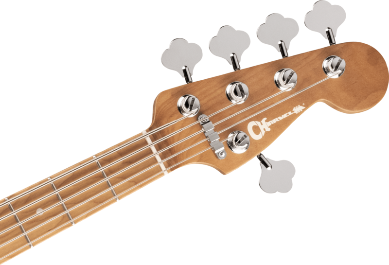 Charvel Charvel Pro-Mod San Dimas Bass PJ V Platinum Pearl Caramelized Maple Fingerboard