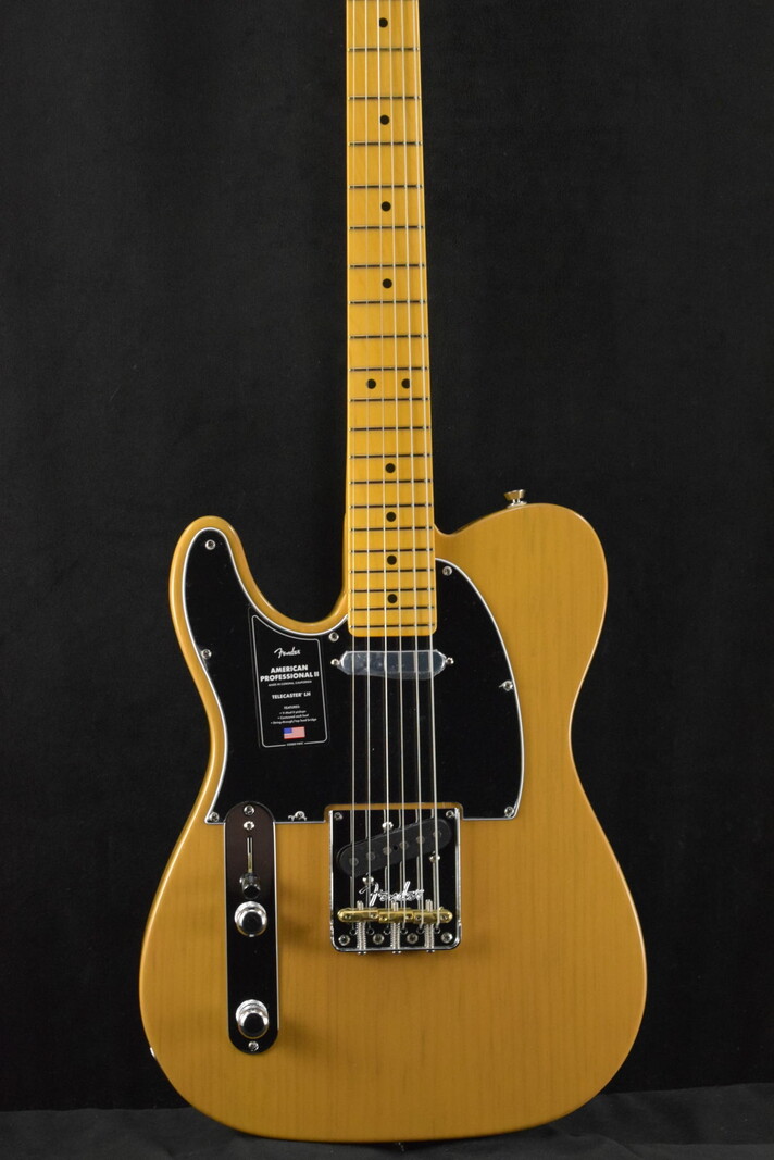 Fender Fender American Professional II Telecaster Left-Hand Butterscotch Blonde Maple Fingerboard