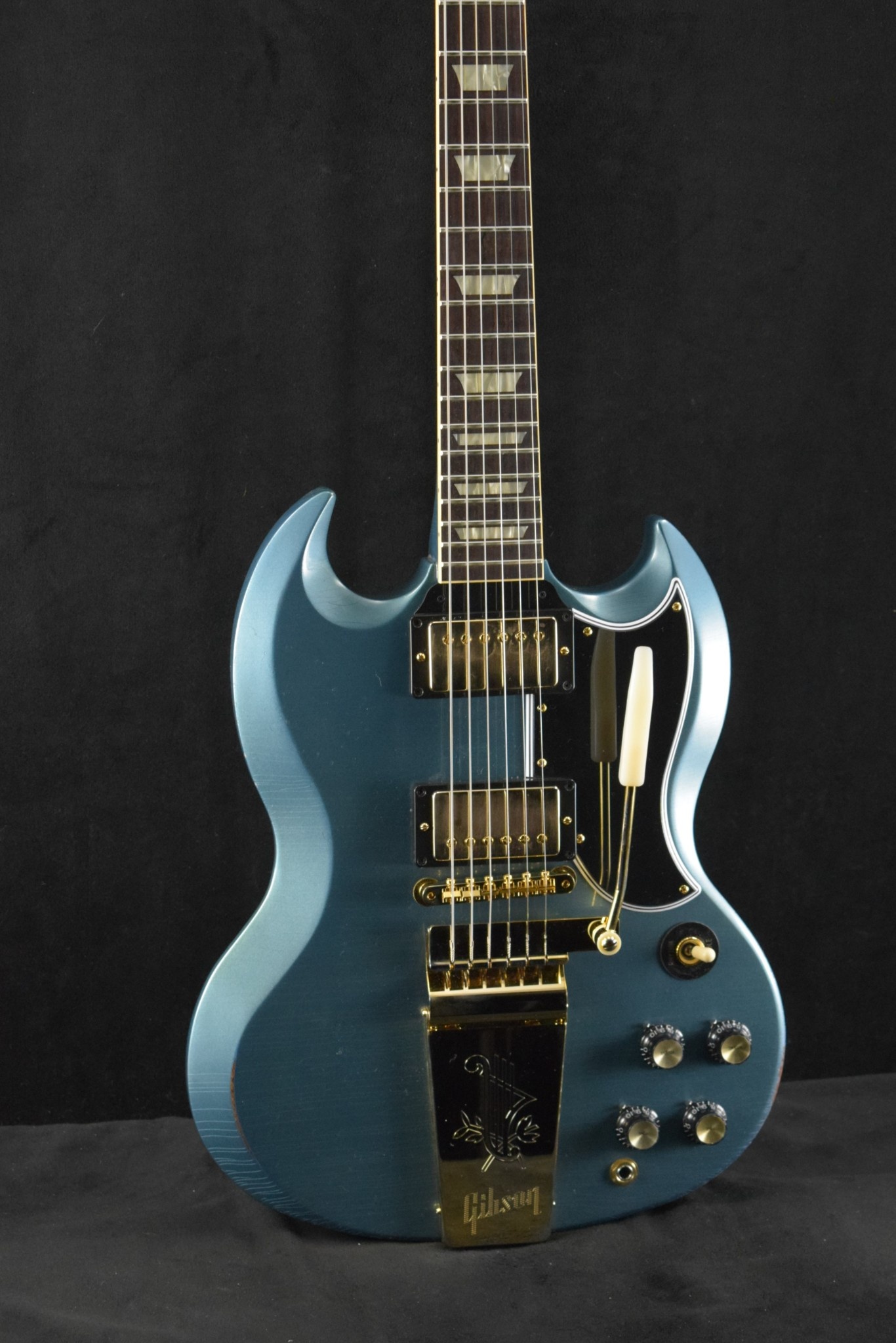 Gibson Gibson Murphy Lab 1964 SG Standard With Maestro Vibrola Pelham Blue Light Aged