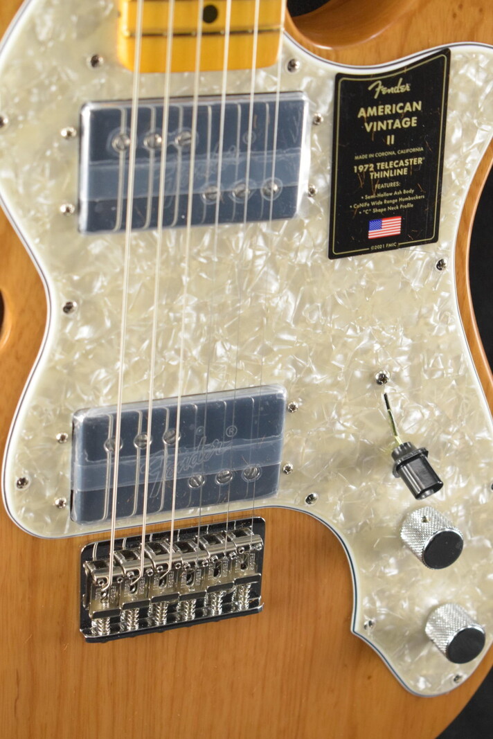 Fender Fender American Vintage II 1972 Telecaster Thinline Aged Natural Maple Fingerboard