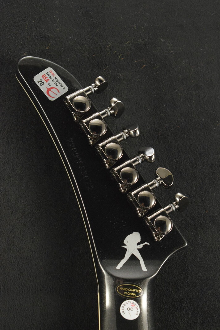 Epiphone Epiphone Dave Mustaine Flying V Custom (Incl. Hard Case) Black Metallic