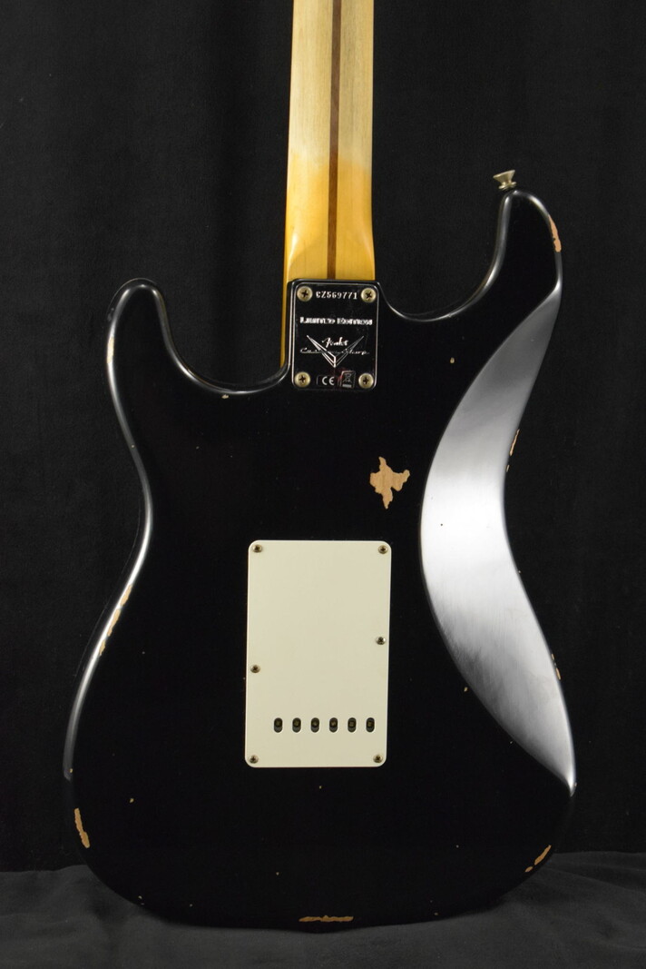 Fender Custom Shop '57 Stratocaster Relic Aged Black - Fuller's Guitar