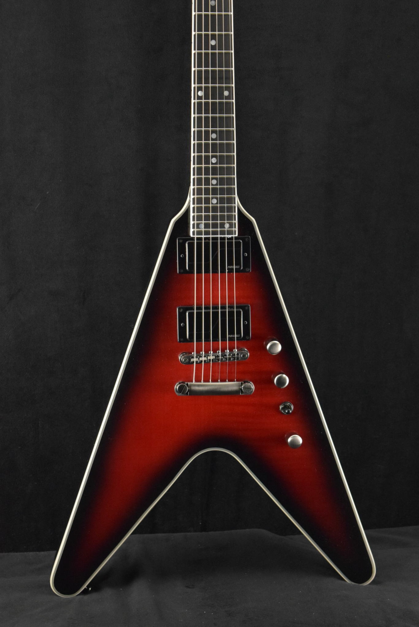 Epiphone Dave Mustaine Flying V Prophecy Aged Dark Red Burst