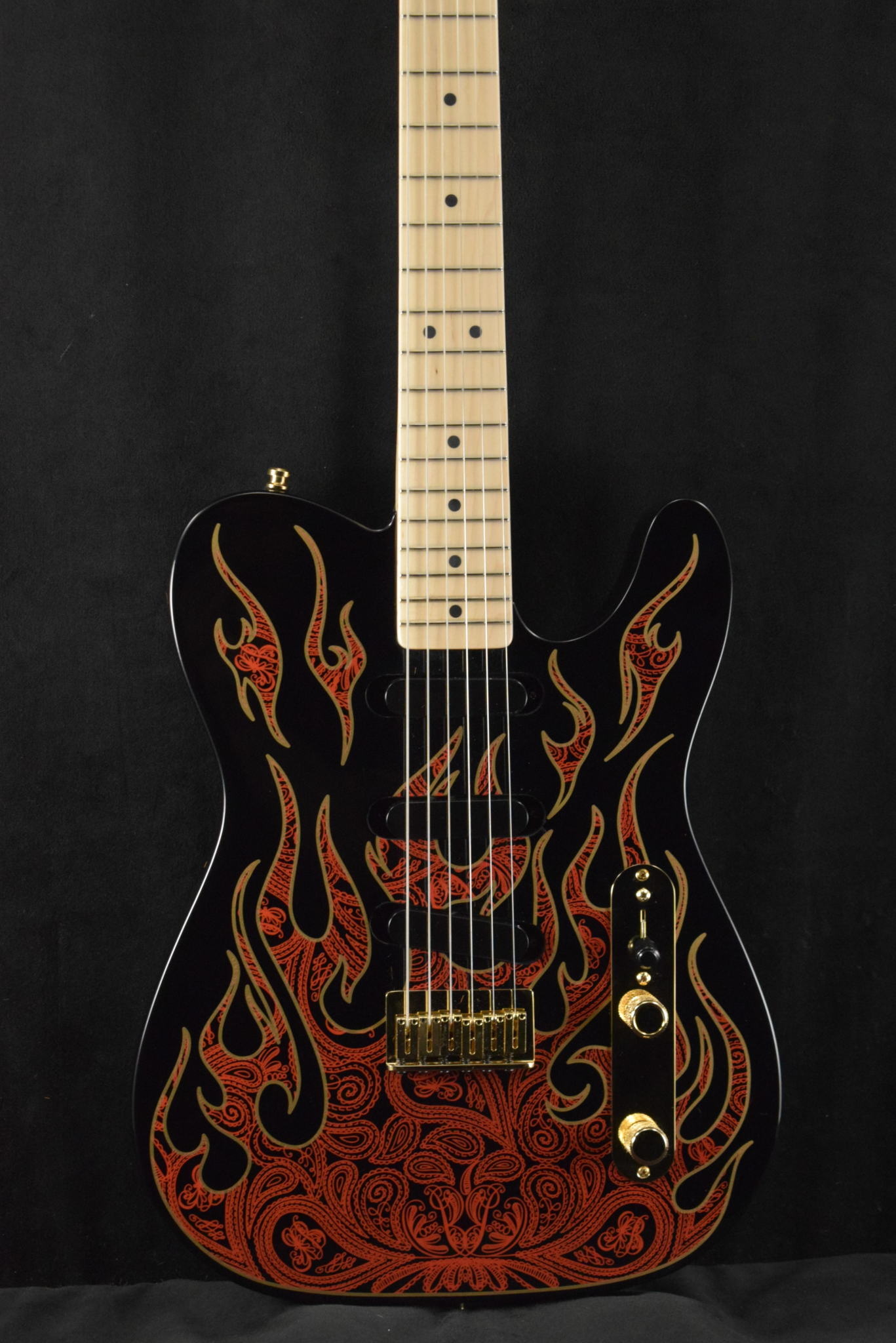 Fender Fender James Burton Telecaster Red Paisley Flames Maple Fingerboard