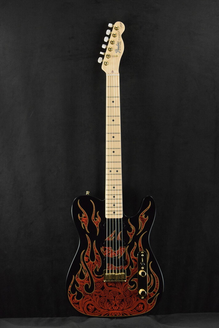 Fender Fender James Burton Telecaster Red Paisley Flames Maple Fingerboard