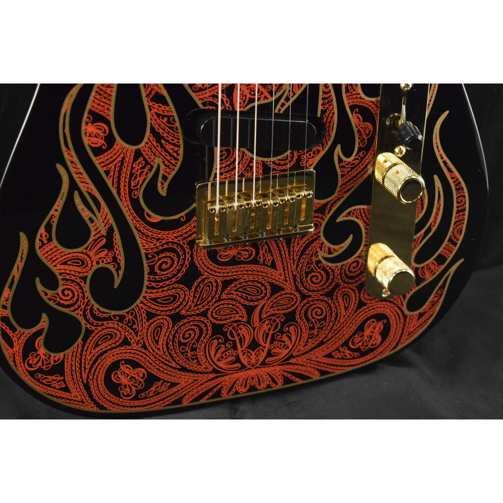 Fender James Burton Telecaster Red Paisley Flames Maple Fingerboard Fuller's Guitar